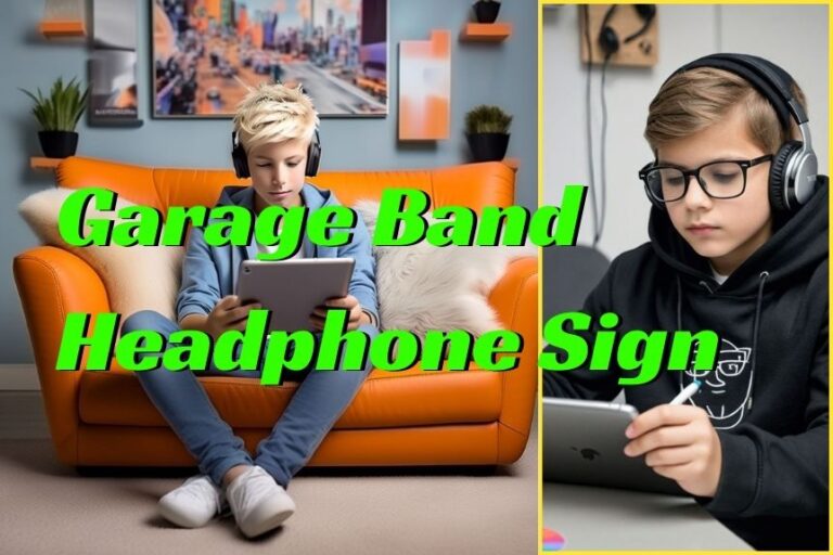 Garage Band Headphone Sign