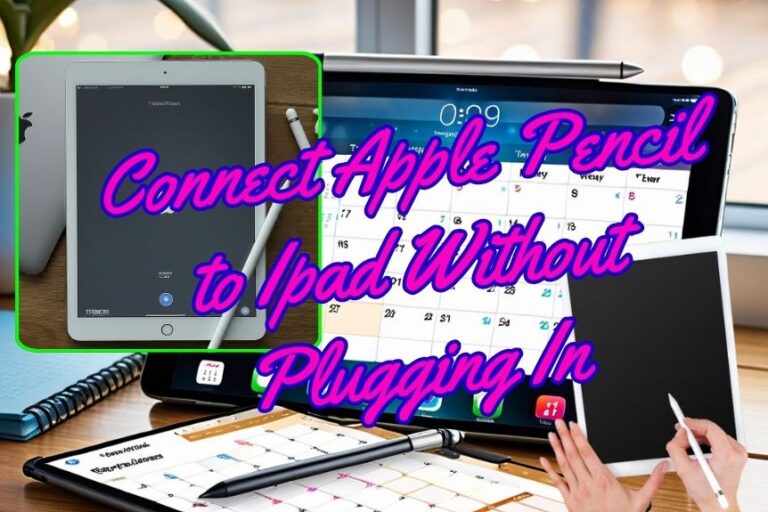 How to Connect Apple Pencil to Ipad Without Plugging In?