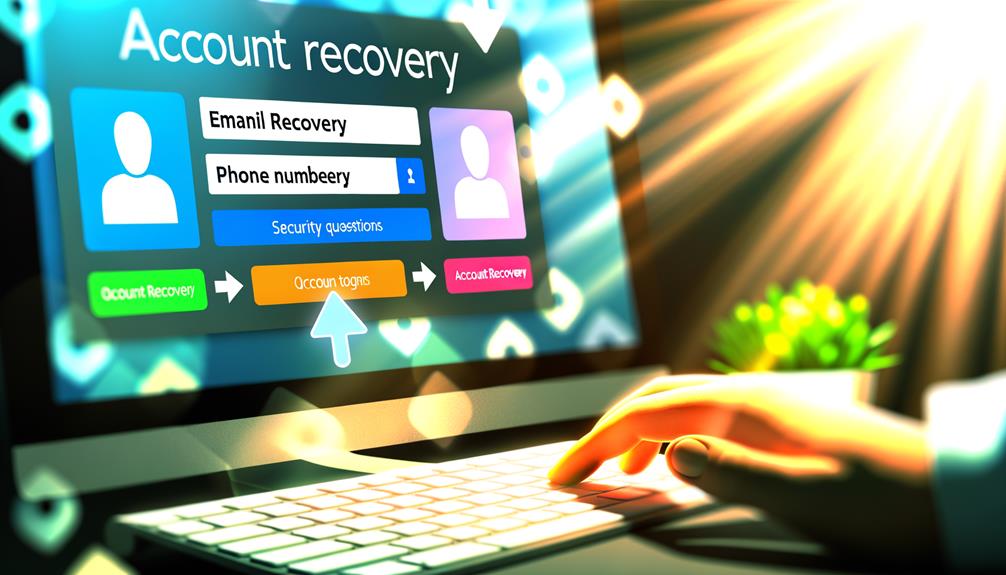 account recovery instructions outlined