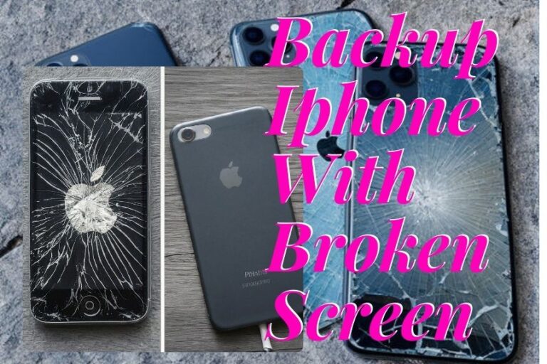 Backup Iphone With Broken Screen