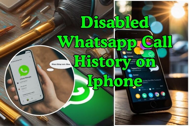 Disabled Whatsapp Call History on Iphone