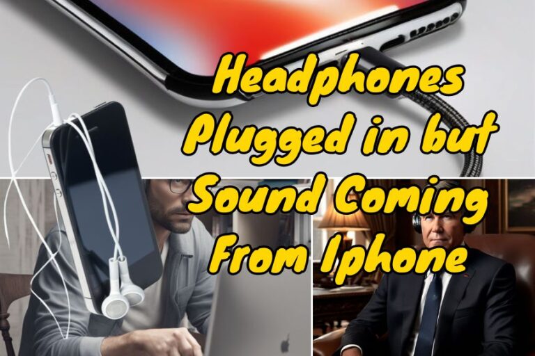 Headphones Plugged in but Sound Coming From Iphone